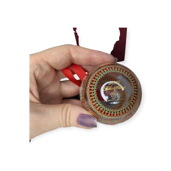 Hutschenreuther Kristall Kugel 2007 Glass Christmas Ornament Scotland Motif - Picture 7 of 11